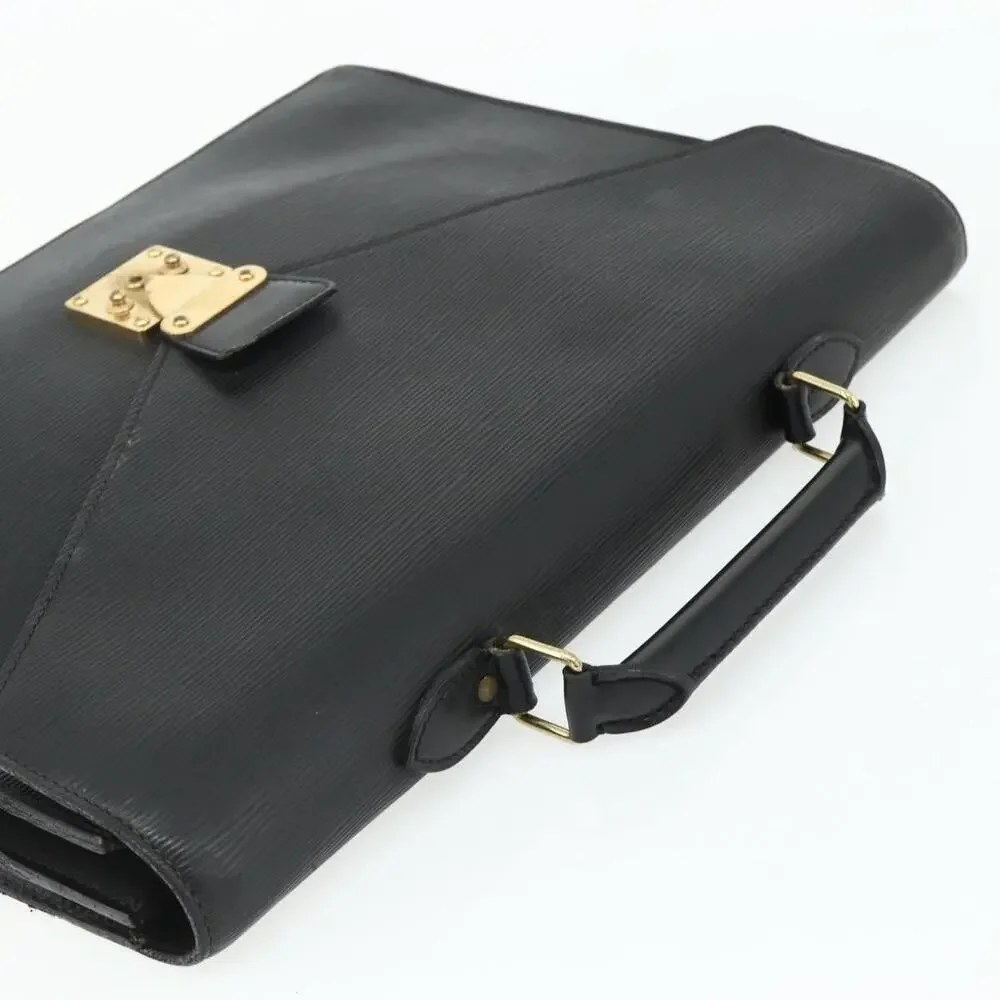 Louis Vuitton Epi Serviette Ambassador Business Bag Black